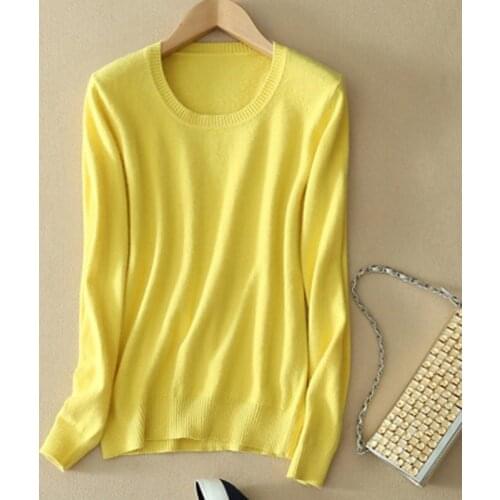 Soft Cashmere Elastic Sweaters And Pullovers For Women Autumn Winter Sweater O Neck Female Wool Knitted Tops Knitted Pullover