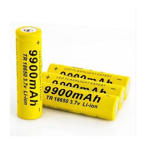 Brand new GTF 18650 Battery 3.7V 9900mAh Rechargeable li-ion battery for Led flashlight battery 18650 battery