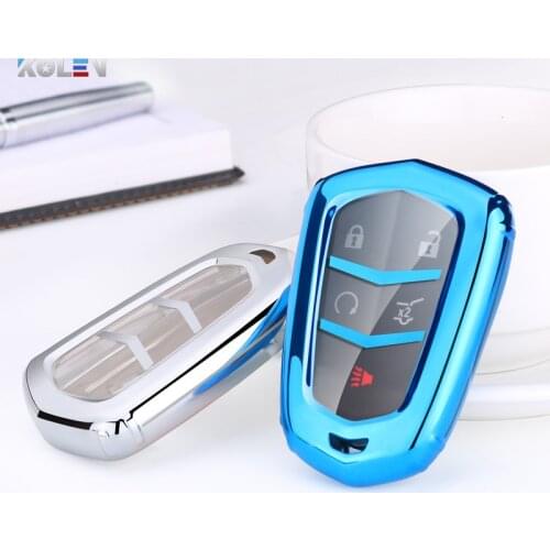 New TPU Car Remote Key Full Cover Case Holder Shell For Cadillac ATS CT5 CTS CT5 CT6 XTS XT6 ESV STS SRX ELR Key Fob Accessories