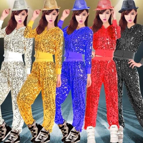 Clothing sequins modern dance jazz dance dance stage fashion adult sexy costumes dance clothes