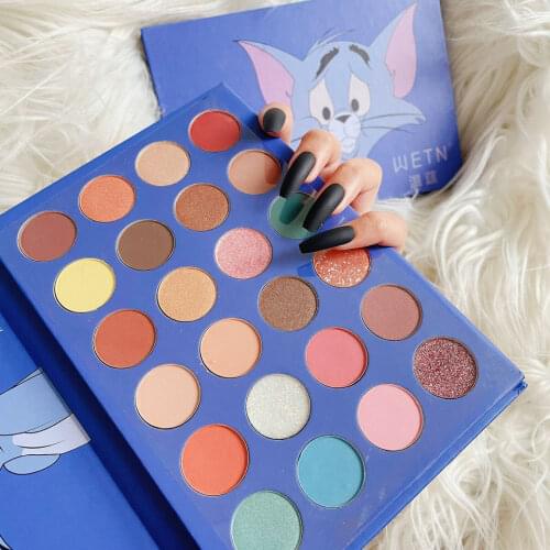24 Colors Oil Painting Eyeshadow Palette Glitter Shimmer Eye Shadow Powder Matte Glitter Eyeshadow Palette Cosmetic Makeup