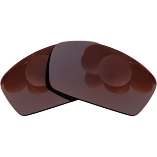 Polarized Sunglasses Replacement Lenses for-Square Whisker Frame - Brown