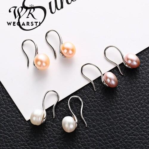 Simple Silver Colors Big Clear Pearl Earrings Simple Round White Pearl Earrings Jewelry Classic Earrings For Women Elegant Gifts