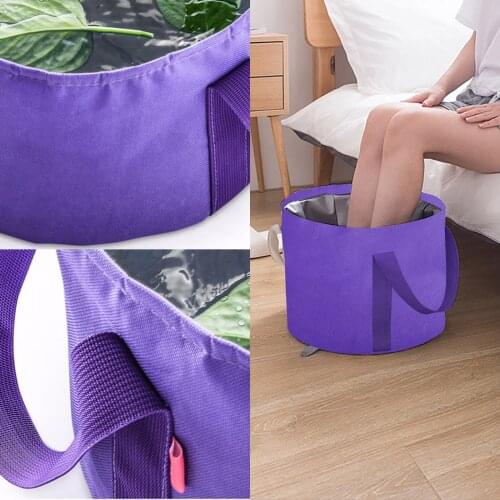 Foldable Basin Travel Camping Washbasin Bucket Fishing Folding Basin Foot Bath Sink Foot soak Bag Multifunctional Bucket Tools