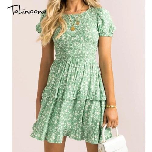 Tobinoone Green Summer Dresses