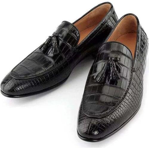 Hexiaofengdedian men dress shoes men formal shoes male crocodile leather shoes men crocodile shoes