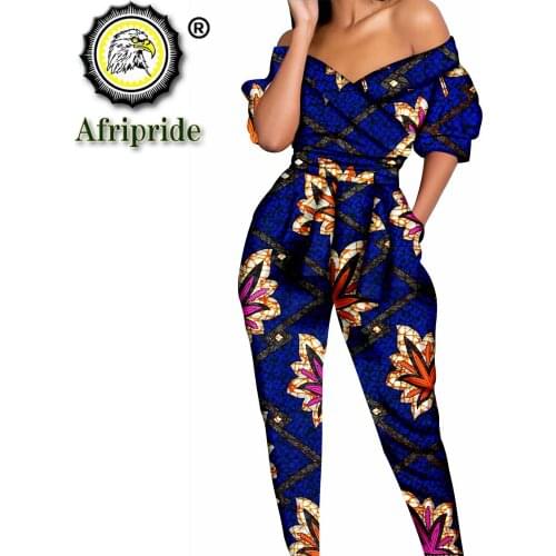 African 2 Piece for Women Print Crop Top and Pants Set with Belt Autunm Outfits Fall Outfits for Women Casual OutWear S2026018
