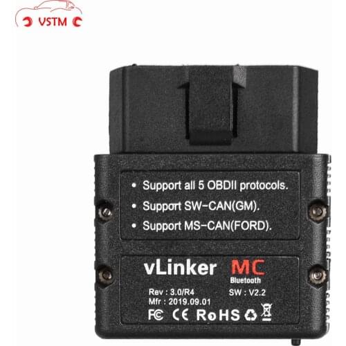 Vgate VLinker MC+ ELM327 V2.2 WIFI Forscan ELM 327 For Car OBD2 Bluetooth 4.0 Car diagnostic Scanner Tool For Android/IOS