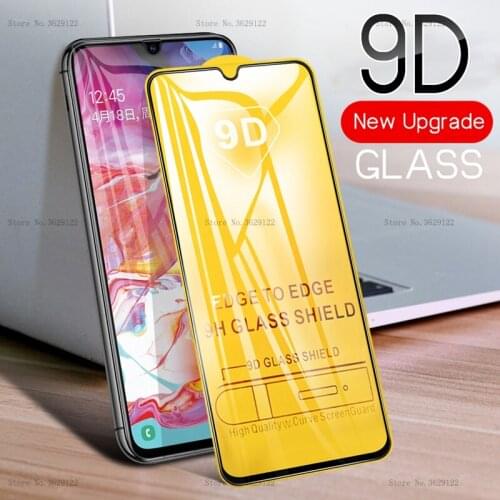 9D Tempered Glass For Samsung Galaxy A70 A30 A50 A40 M20 A10 A20 A60 A80 A90 M10 M30 Screen Protector Full Glue Protective Film
