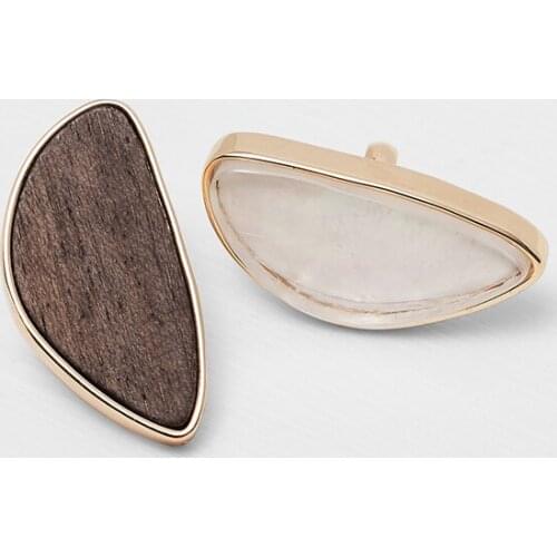 Fashion Oversized Exaggerated Acrylic Wood Ring For Women Finger Big Geometric Wedding Statement Vintage Rings Costume Jewelry