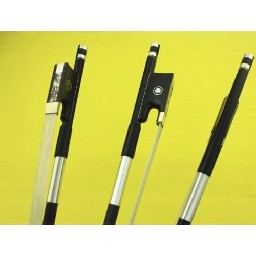 1 pc high class 1/4 black Carbon fiber Violin Bow