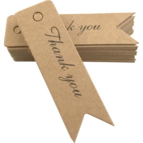 100pcs/lot Handmade Kraft Label Retro Baking Label DIY Christmas Gift Tags Wedding Party Favor Label Cake Toppers Bookmark Tags