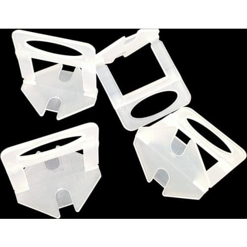 100pcs Tile Leveling System Clips Tile Leverler Spacers for Wall or Floor Tile Installation 1mm/1.5mm/2.0mm/2.5mm/3.0mm