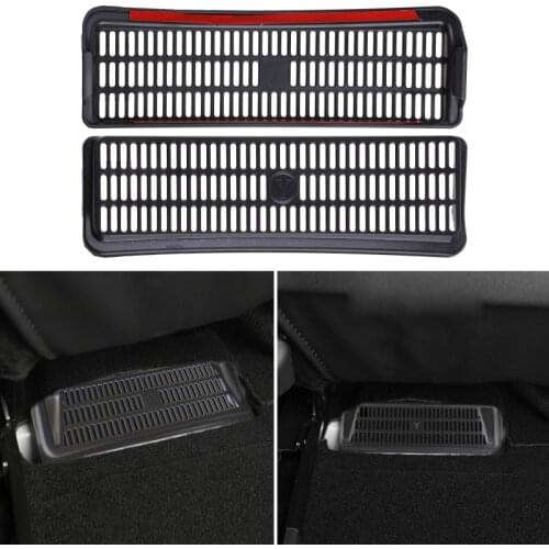 2pcs Car Air Outlet Cover Anti-blocking Dustproof Back Under Seat Air Conditioning Vent Cover Net For Tesla Model Y