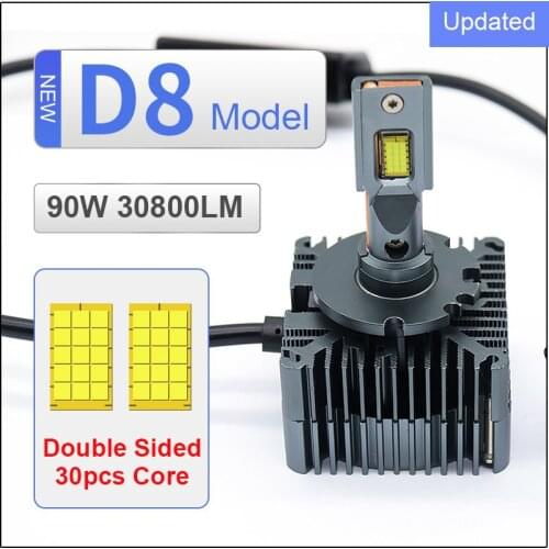 2PCS D5S D8S M110 LED Headlight Lamp Bulb D1S/R D2S/R D3S/R D4S/R With CANBUS Error Free 90W 30800LM Super Bright