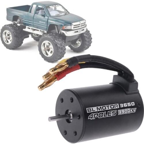 3650 3900KV Waterproof Brushless Electric Motor Sensorless for 1/8 1/10 RC Car Part 94123 Crawler