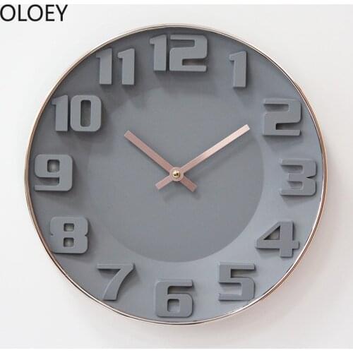3D Stereo Wall Clock Modern Kitchen Living Room Bedroom Home Decor Wall Watch Wall Clock Modern Design Glass & Crystal Clocks
