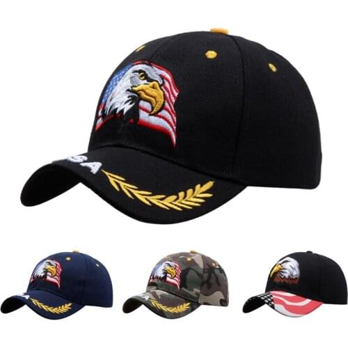 American Eagle and Flag Usa 3D Baseball Cap Men Women Farm Cotton Snapback Caps Patriotic Embroidery Hip Hop Dad Hat Trucker Hat