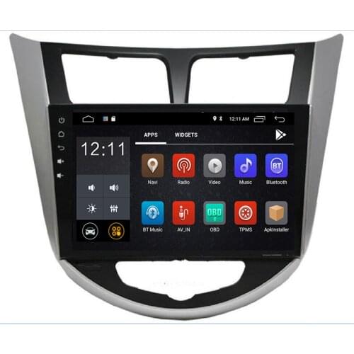 Android 10 Car Multimedia for Hyundai Solaris Verna I25 Stereo 2010 2011 9" 2.5D IPS Screen Autoradio 4G 32G PX5 Eight Core AUX