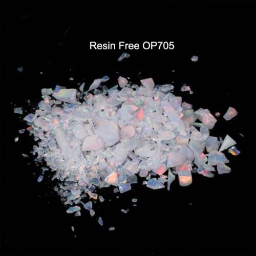 Free Shipping Bello Glass Compatible Kyocera Created Opal Resin Free Water Crushed Opal Chips