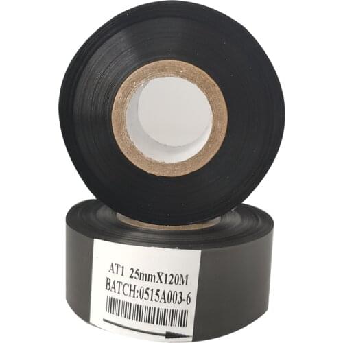 Black color hot ink roll coding foil for ribbon printer