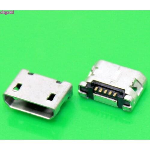 Cltgxdd 10pcs G19Y Micro USB 5pin Female Connector for Mobile Phone Micro USB Charging Socket Straight Mouth Sale at a Loss