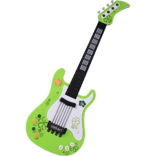 Kids Musical Guitar Electric Musical Toy Instrument with 4 Play Modes Lights & Musics for Boys and Girls