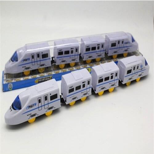 Kids Electric Train Toy Magnetic Track Train Toy Compatible with Track Wooden Track Childrens Educational Track Toy