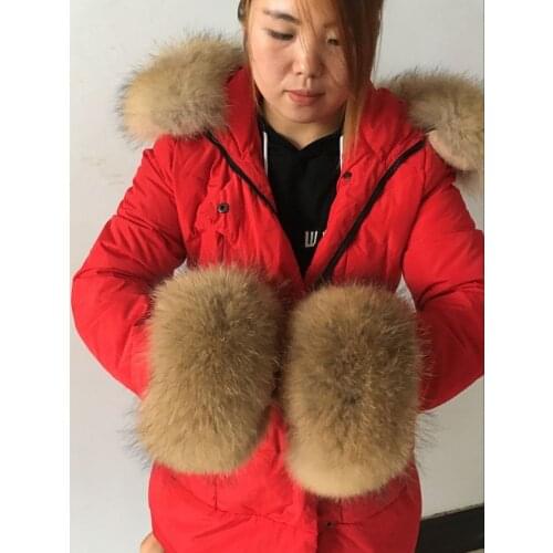 Long size cuffs and feet fur Real fur, natural raccoon fur, cuff hair, cuffs, wrist fur, cuffs, shoe mouth fur, foot mouth fur