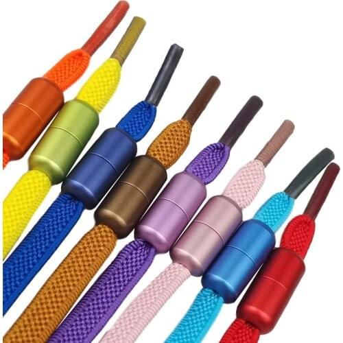 1Pair Round No Tie Shoe Laces Elastic Shoelaces For Kids And Adult Sneakers Flat Shoes Buckle Shoe Tie Quick Lazy Shoestrings