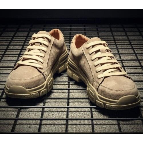 Mens Skateboards, Mens Korean Edition Trend Fall 2019 New English Workwear Shoes, Retro Leisure Shoes