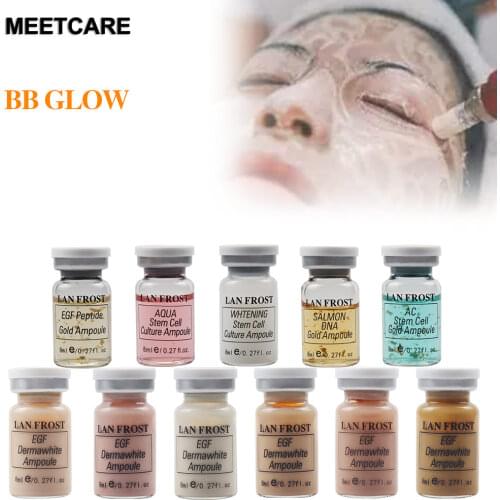 Mesowhite Serum Kit BB Cream Glow Face Serum Whitening Gold Ampoule BBGLOW Facial Meso Starter Kit Foundation for Anti Aging New