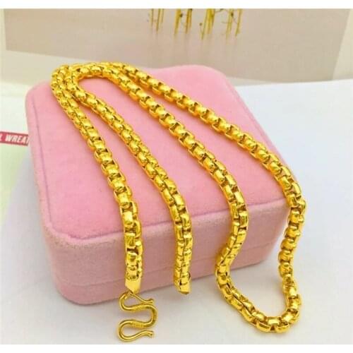 Real 18K Gold Necklace Sets for Women Bridal Fine Jewelry Korean Lucky Fish Pendant Chain Necklaces Ring Choker Anniversary Gift