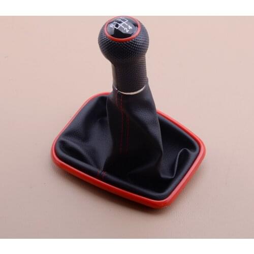 New 5 Speed Gear Shift Shifter Knob Gaiter Cover Boot Fit For VW Golf Jetta Bora MK4 Accessories