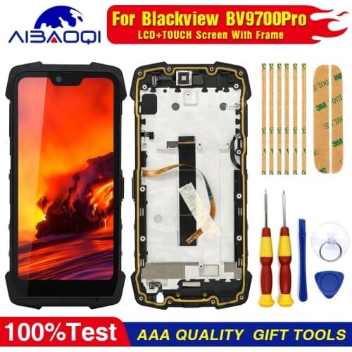New Original Touch Screen LCD Display For Blackview BV9700 Pro Digitizer Assembly With Frame Replacement Parts