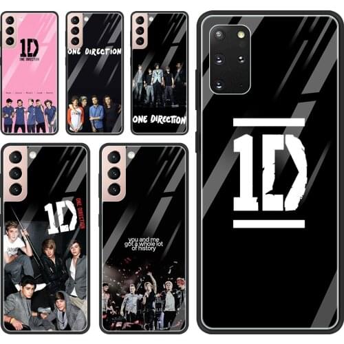 One Direction Phone Case For Samsung S21 S20 FE Ultra S10 Lite S10e S9 S8 Plus Glass Fundas Black Cover Capa Guscio