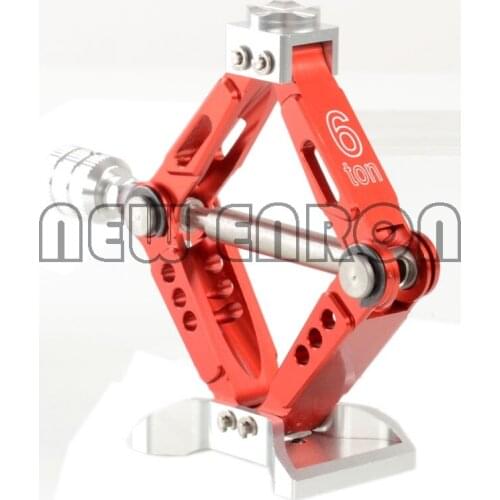 NEW ENRON 6Ton Aluminum Alloy Simulation Adjustable Jack Stand Repair Rack 1/10 1:10 For RC Car Crawler Axial SCX10 D90