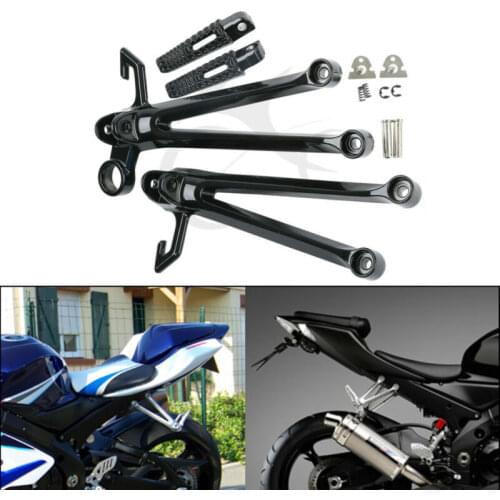 Motorcycle Rear Passenger Foot Peg Footrest Bracket Set For Suzuki GSXR1000 GSX-R 2005 2006