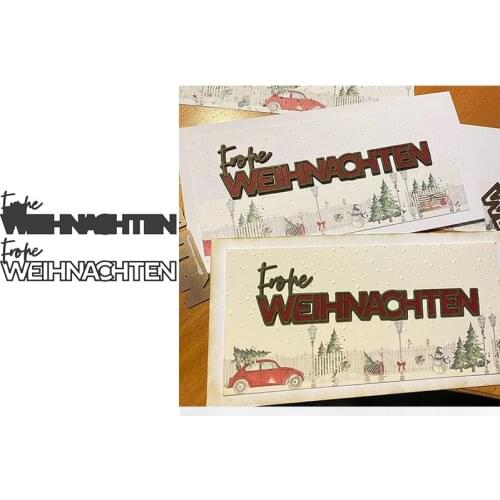 German Weihnachten metal cutting dies cut die mold for diy scrapbooking cards making paper crafts knife mould new 2020 diecuts