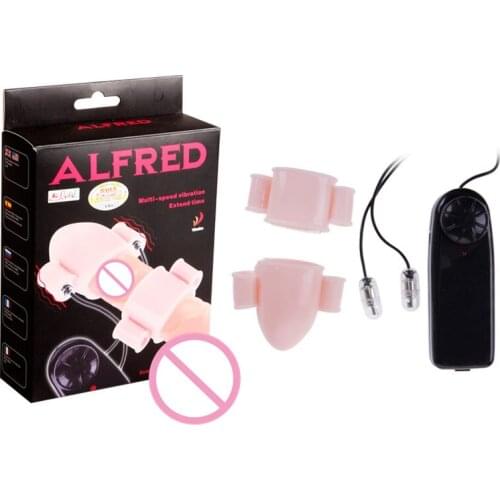Bullet Vibrator Head Stimulation Massager Adult Sex Toys For Men Sleeves Ring Sex Products