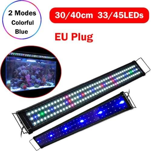 Super Slim Fish Tank Aquatic Plant Marine Coral Multi-Color Full Spectrum Growing Lamps 30/40cm Aquarium Landscape LED Light
