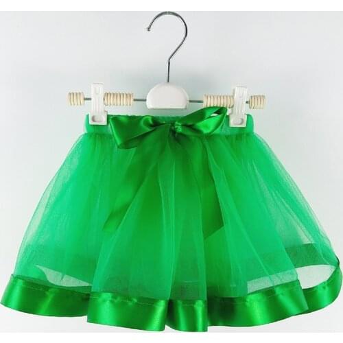 Green Baby Tutu girl Skirts Princess pettiskirt ballet dance tutu skirt Kids party miniskirt wedding Chlidren clothing La falda