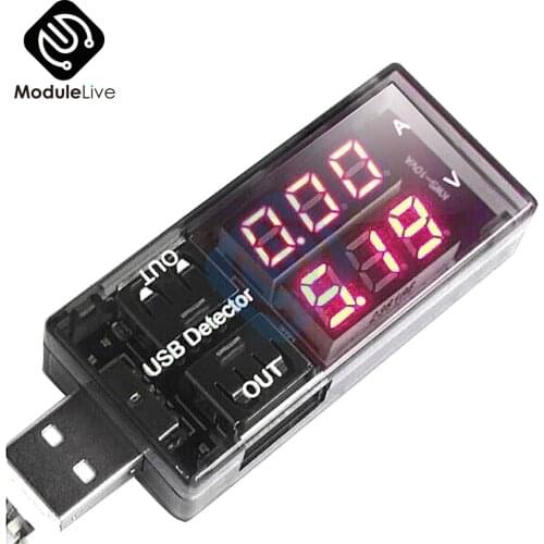 USB Charger Doctor Current Voltage Charging Detector Mobile Power Battery Tester Voltmeter Ammeter Voltage Meter Ammeter 3V-9V