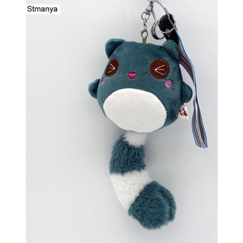 Women pom pom Fur key chain Animal Plush keychain Fashion Phone Key HolderOdd tail bear plush big tail Gift jewelry K1261