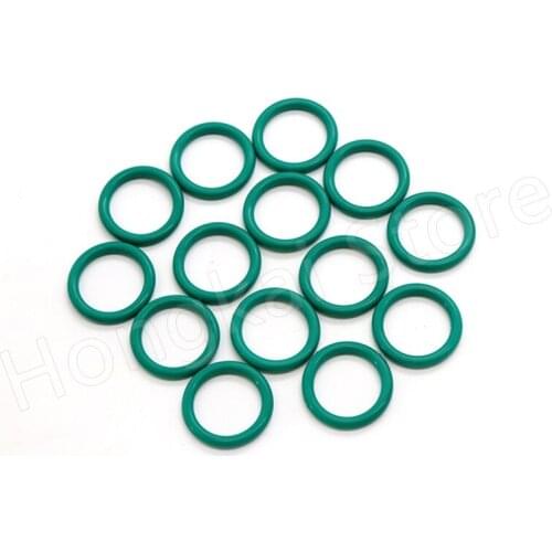 10pcs CS 2mm FKM O Ring OD 5-70mm Green Fluorine Rubber Ring Gaskets ID 1-66mm Good Oil Resistance