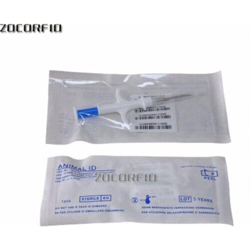 10pcs/Lot Bio-glass FDX-B ISO11784/11785 Lf 134.2Khz animals Rfid Syringe With Chip 14*8mm