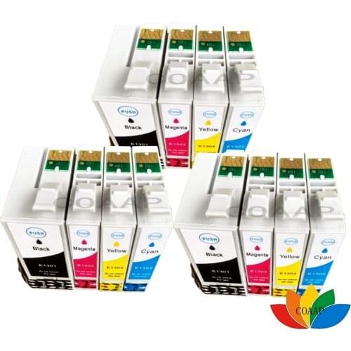 12PCS Compatible Ink Cartridges For Epson Workforce 3010DW 3520DWF 3530DTWF 3540DTWF T1301 - T1304