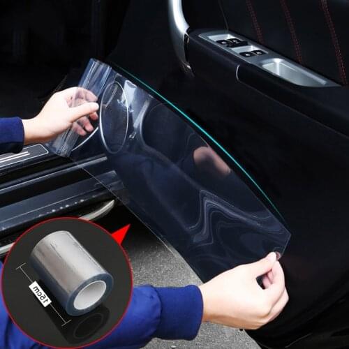 Car Styling 3Meters Rhino Skin Protective Film Car Bumper Hood Paint Protection Sticker Anti Scratch Clear Transparence Film