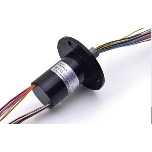 24 circuit 2A CNC indexing disc rotary electric conductive slip ring brush shaft ring collector slipring