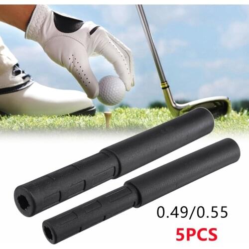 5Pcs 0.49/0.55 Inch Golf Club Graphite Shaft Extensions Rods Irons Putter Extender Sticks Outdoor Golf Sports Replacement Parts